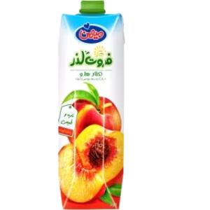 آبمیوه " نکتار هلو " فروت لند - ( پاکتی ) حاوی پوره طبیعی هلو ( 1 لیتری )