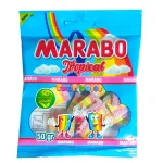 پاستیل نواری شکری میوه ای مارابو - 50 گرم