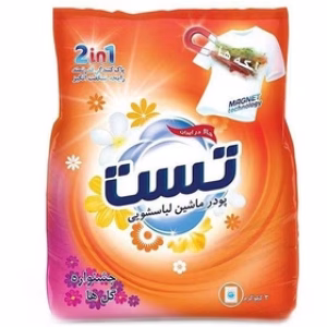 پودر ماشین لباسشویی تست مدل باغ پنهان حجم ۲ کیلوگرم