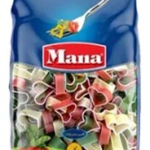 ماکارونی قلبی سبزیجات مانا – 500 گرم