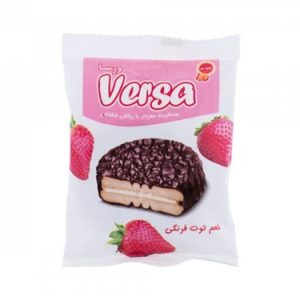 بیسکویت مغزدار والس توت فرنگی ورسا مینو