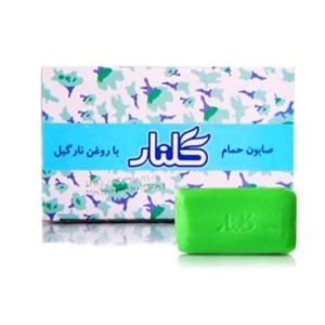 صابون حمام گلنار با روغن نارگیل بسته ۶ عددی