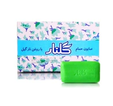 صابون حمام گلنار با روغن نارگیل بسته ۶ عددی