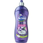 مایع ظرفشویی اکتیو سری سیلور با رایحه انگور و گل (Grape And Flower) وزن 750 گرمی