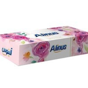 دستمال جعبه ایی الینوس 100برگ دو لا
