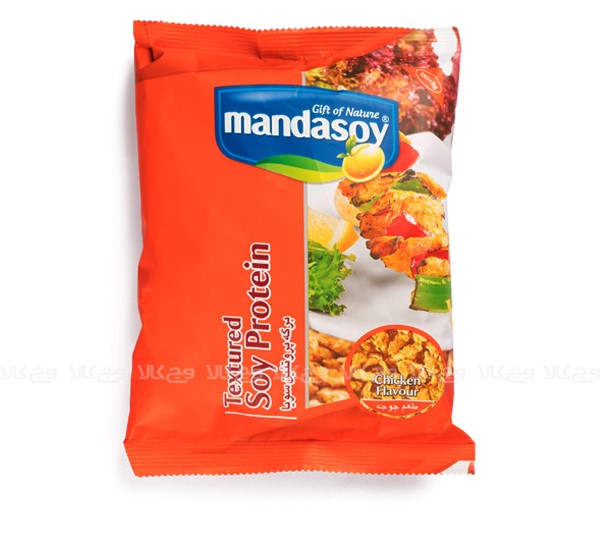 پروتئین سویا طعم جوجه کباب مانداسوی - 150 گرمی