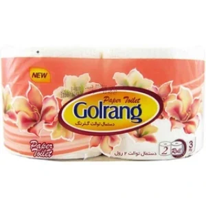 دستمال توالت گلرنگ بسته 2 عددی