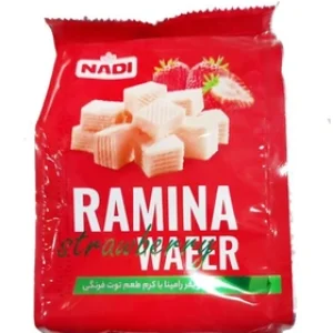 مینی ویفر رامینا پاکتی توت فرنگی 90گ