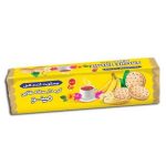 بیسکویت ساقه طلایی مینو گندم کامل کرمدار موز 192 گرم