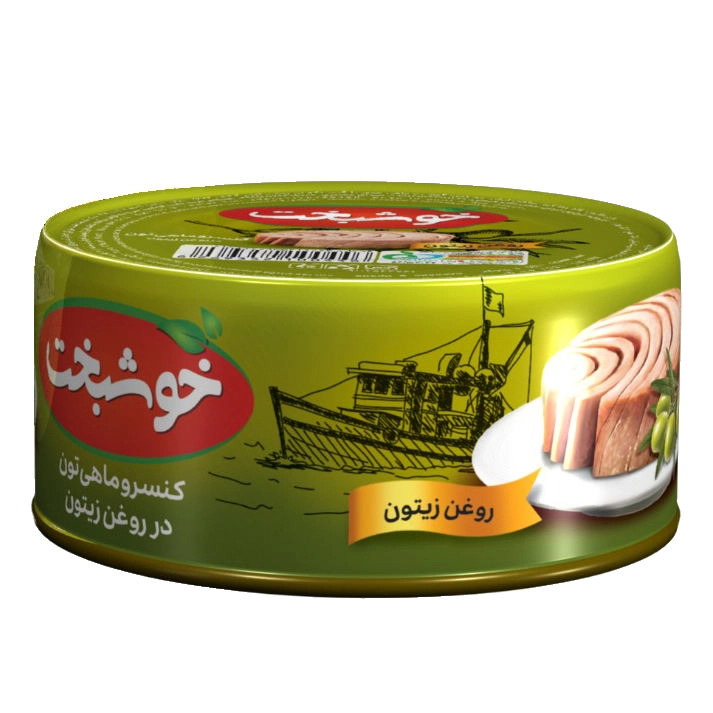 کنسرو ماهی تون در روغن زیتون خوشبخت - 180 گرم